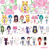 Masking Tape - Sailor Moon / Sailor Moon & Mizuno Ami (Sailor Mercury)
