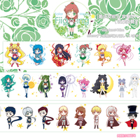 Masking Tape - Sailor Moon / Sailor Moon & Mizuno Ami (Sailor Mercury)