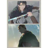 Doujinshi - Illustration book - Shingeki no Kyojin / Erwin x Levi (りんごの裏側画集) / りんごの裏側