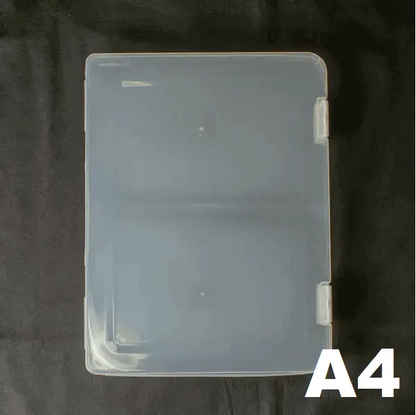 [Wide Size] Doujinshi Case for 10 Doujinshi (A4) Clear x White