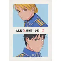 Doujinshi - Illustration book - Fullmetal Alchemist / Roy Mustang x Riza Hawkeye (ILLUSTRATION LOG 01) / 小崎